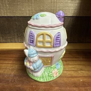 Rabbit Decorative Easter Egg Candy Dish In Box